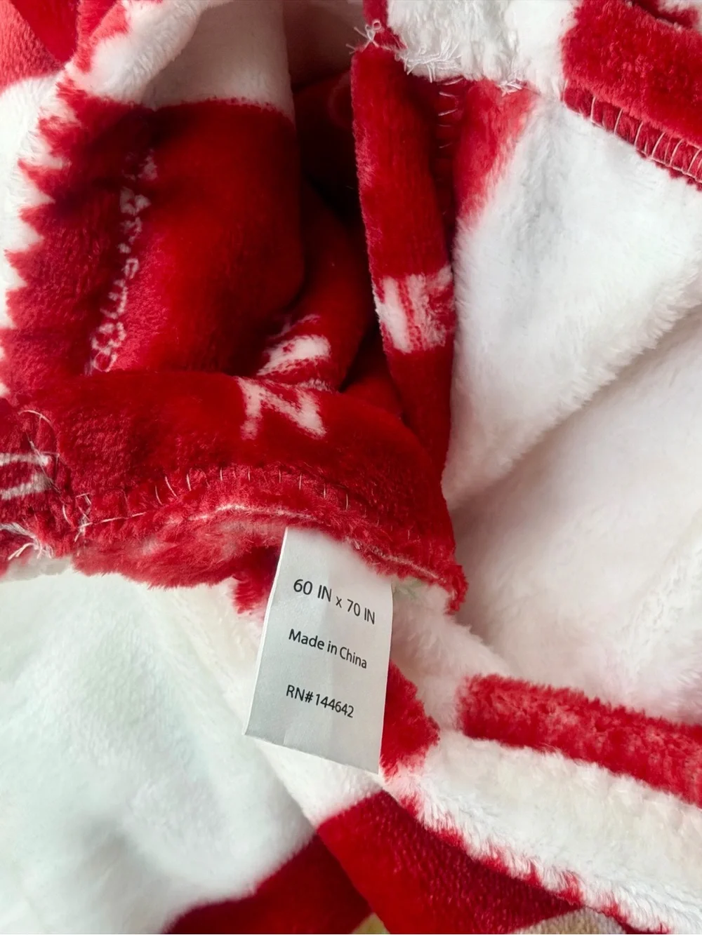 Heinz Tomato Ketchup Plush Throw Blanket 60x70 Red White Funny Gift Picnic NWT